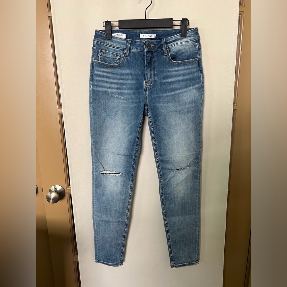 Vigoss Womens 29 Blue Medium Wash Jagger Skinny Jean‎